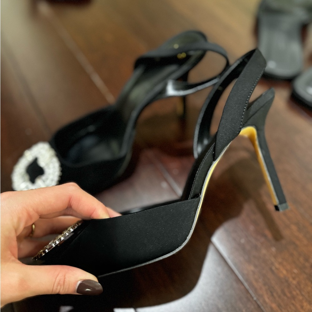 Mango - Pointed-Toe Rhinestone Shoes - Picture 3 of 4